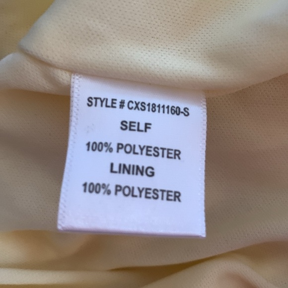 Yellow flowy pleated skirt with lightweight lining - Picture 7 of 7